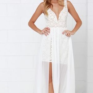 LULUS Make Way For Wonderful Ivory Dress